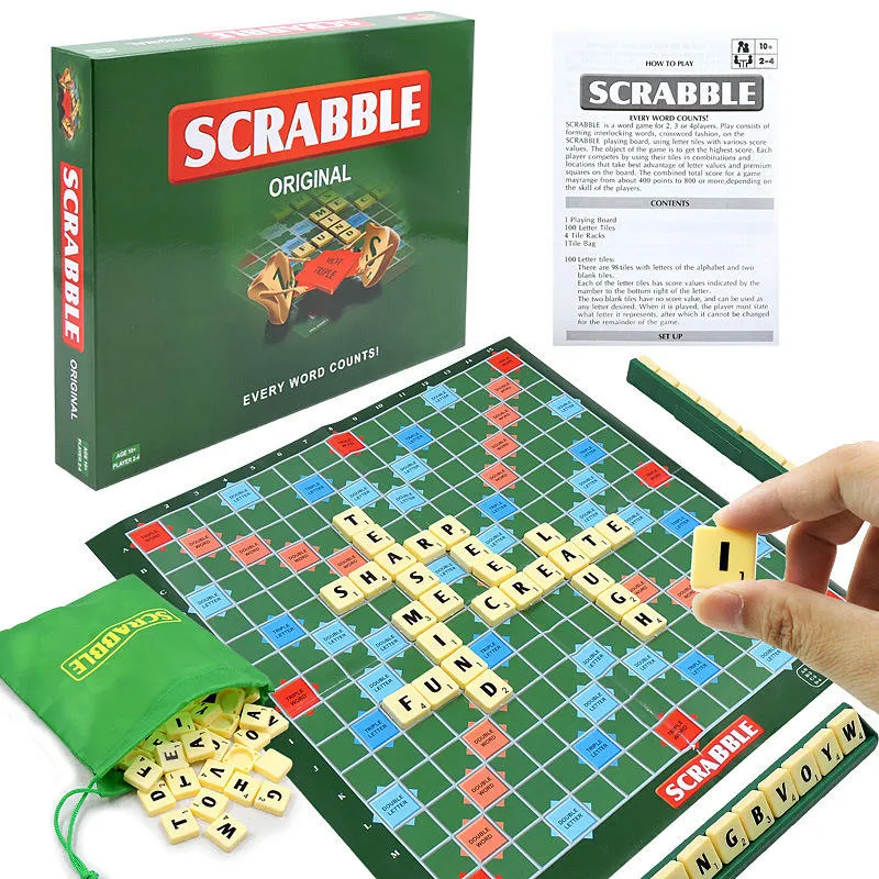 Scrabble Word Board Game for Kids & Family Fun