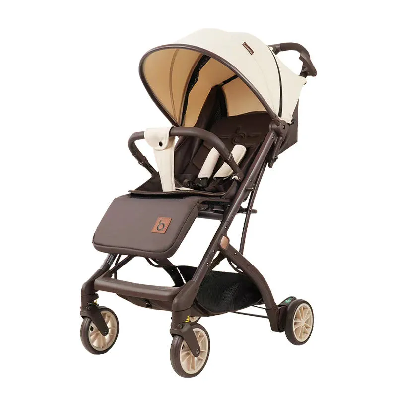 QZ1-Pro | BaoBaoHao TOBY QZ1 Portable Stroller Luggage Prams - Cream