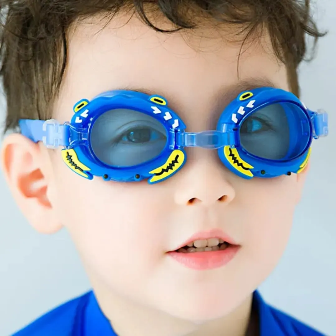 Kids Cartoon Swim Goggles Anti-Fog UV Protection