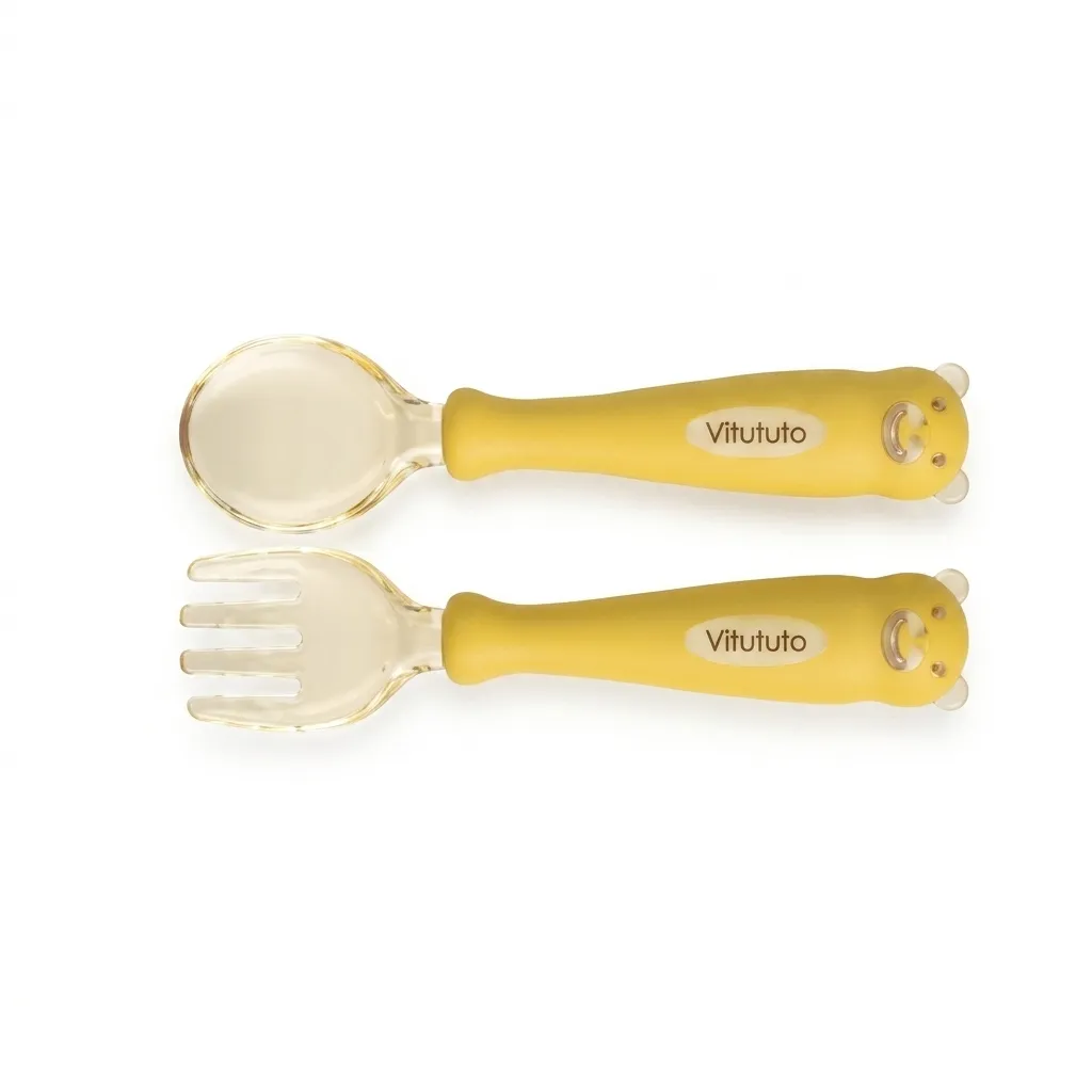 Minitutu PPSU Twisted Fork & Spoon Set 2pcs