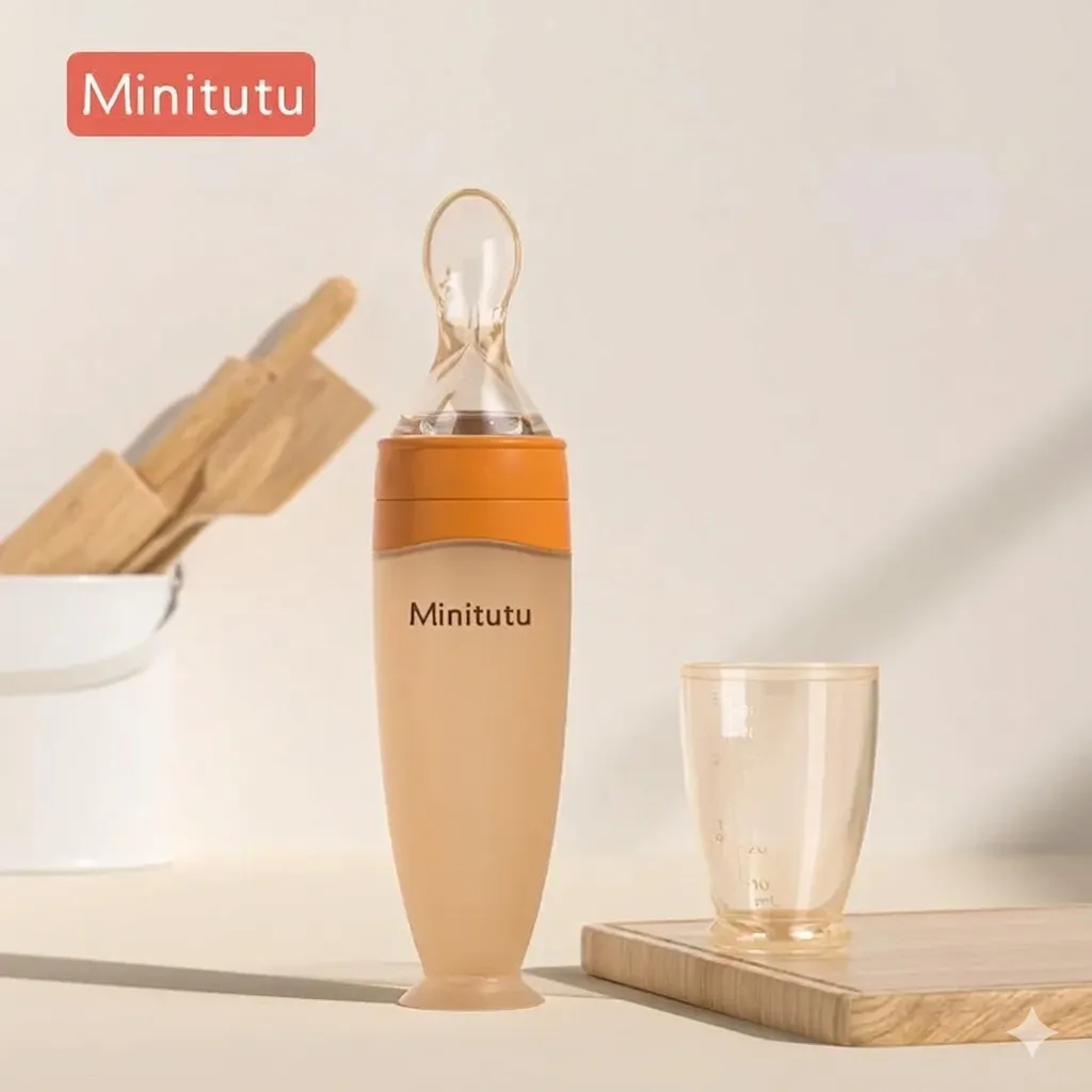 Minitutu Silicone Baby Food Feeder 120ml BPA-Free